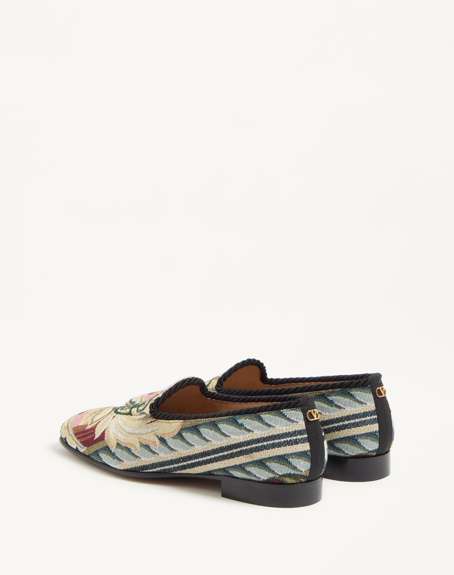 Les Alcôvettes Moccasin In Gobelin Fabric Product Image