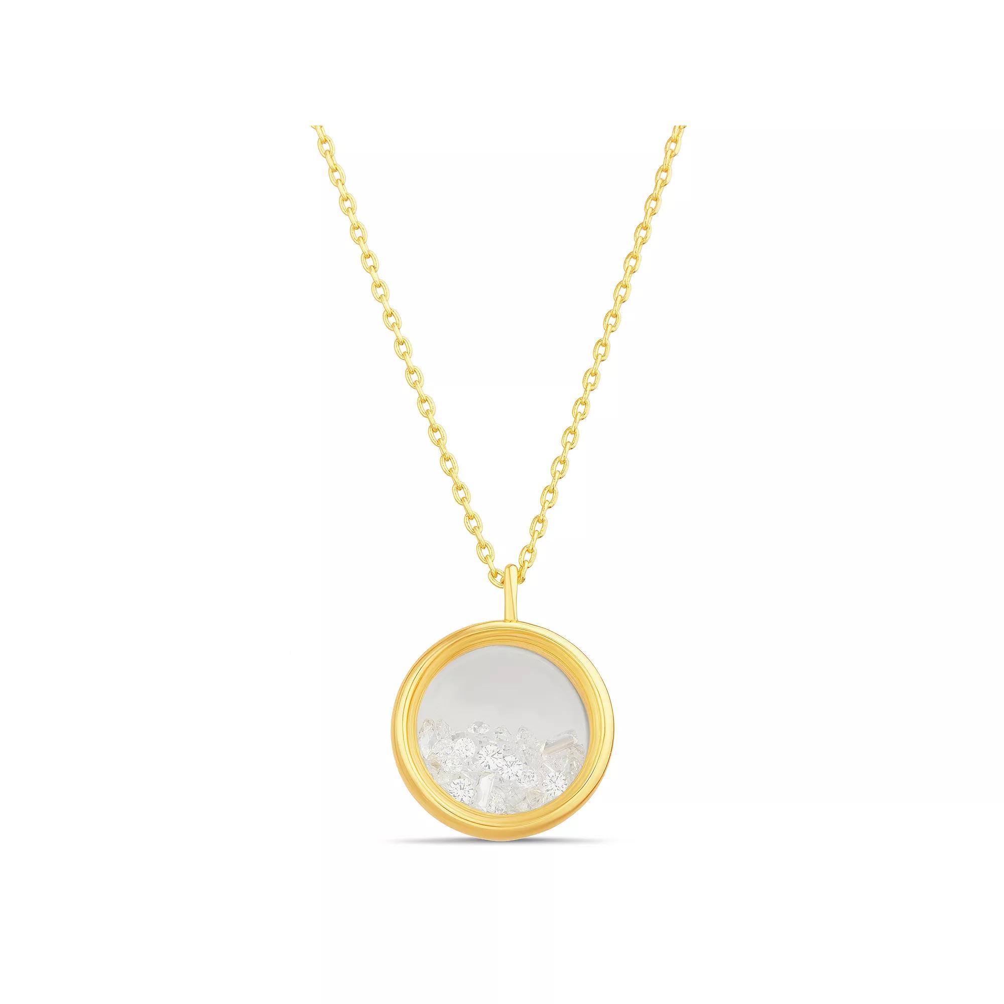 Paige Harper Color Therapy Gold Tone Cubic Zirconia Shaker Necklace, Women's, Size: 16+3" Product Image