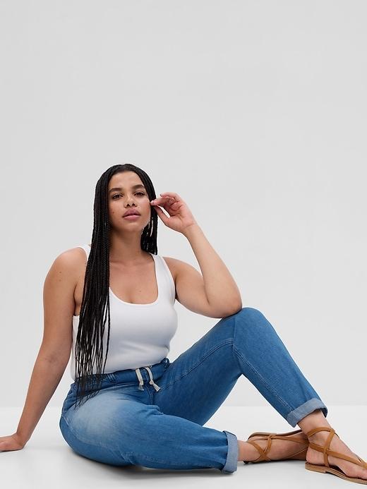 Mid Rise Denim Easy Jeans Product Image