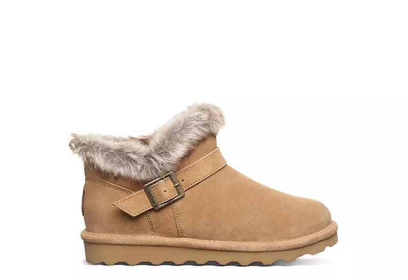 Bearpaw Jasmine Faux Fur Women's Short Boots, Size: 9, Black Ii Product Image