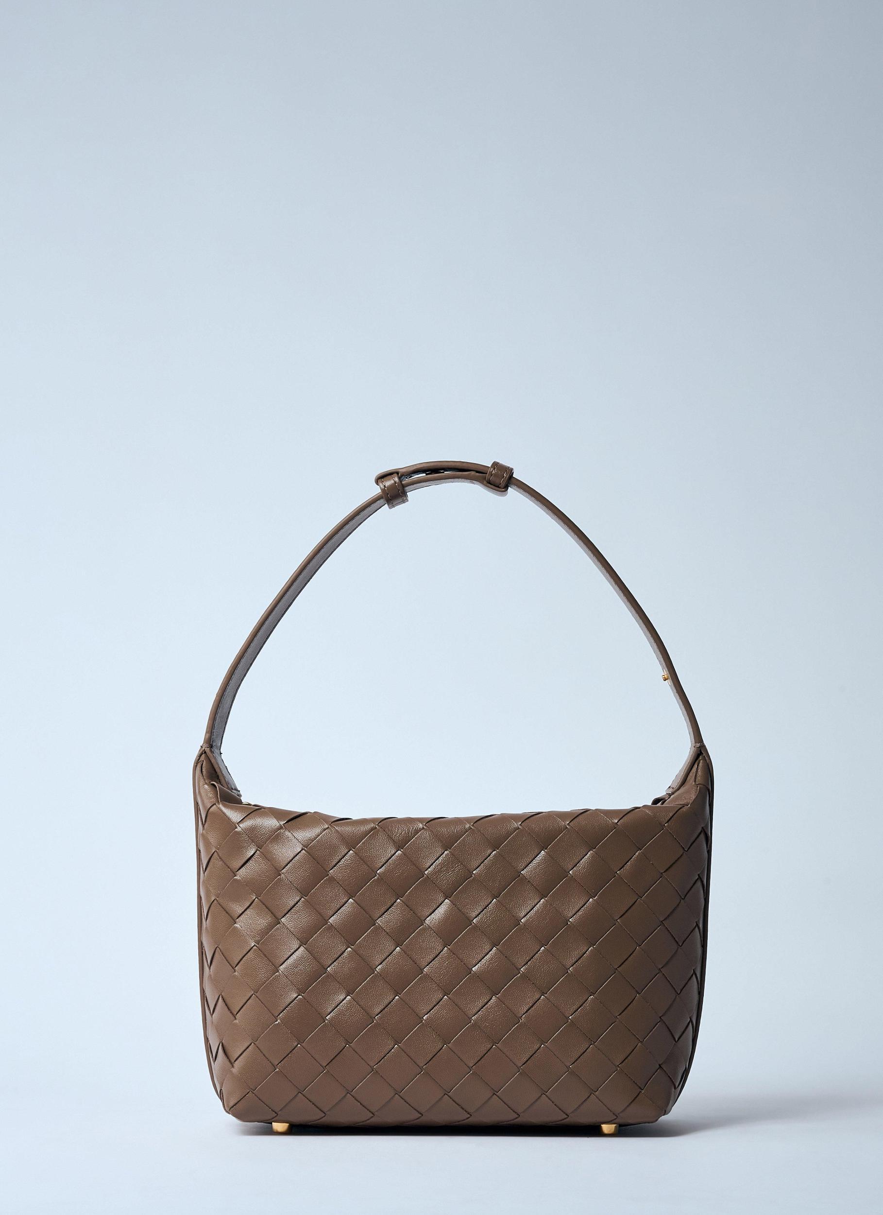 BOTTEGA VENETA Wallace Mini Shoulder Bag In Brown Product Image