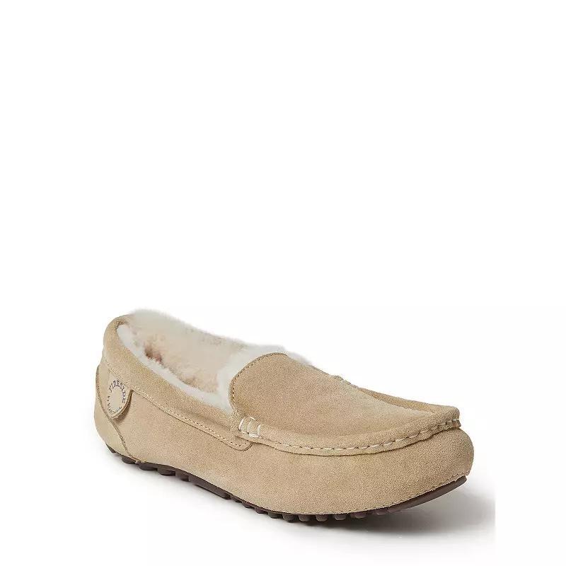 Fireside By Dearfoams Mel Wool-Lined Women's Moccasin Slippers, Size: 9, Dusty Pink Product Image