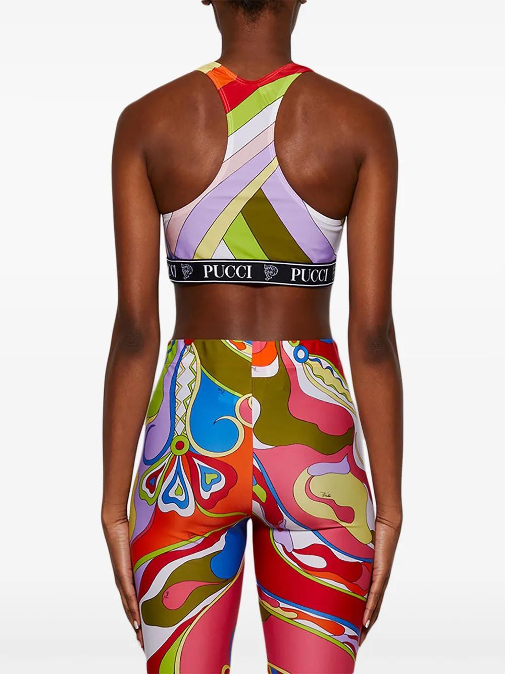 Iride-print crop top Product Image