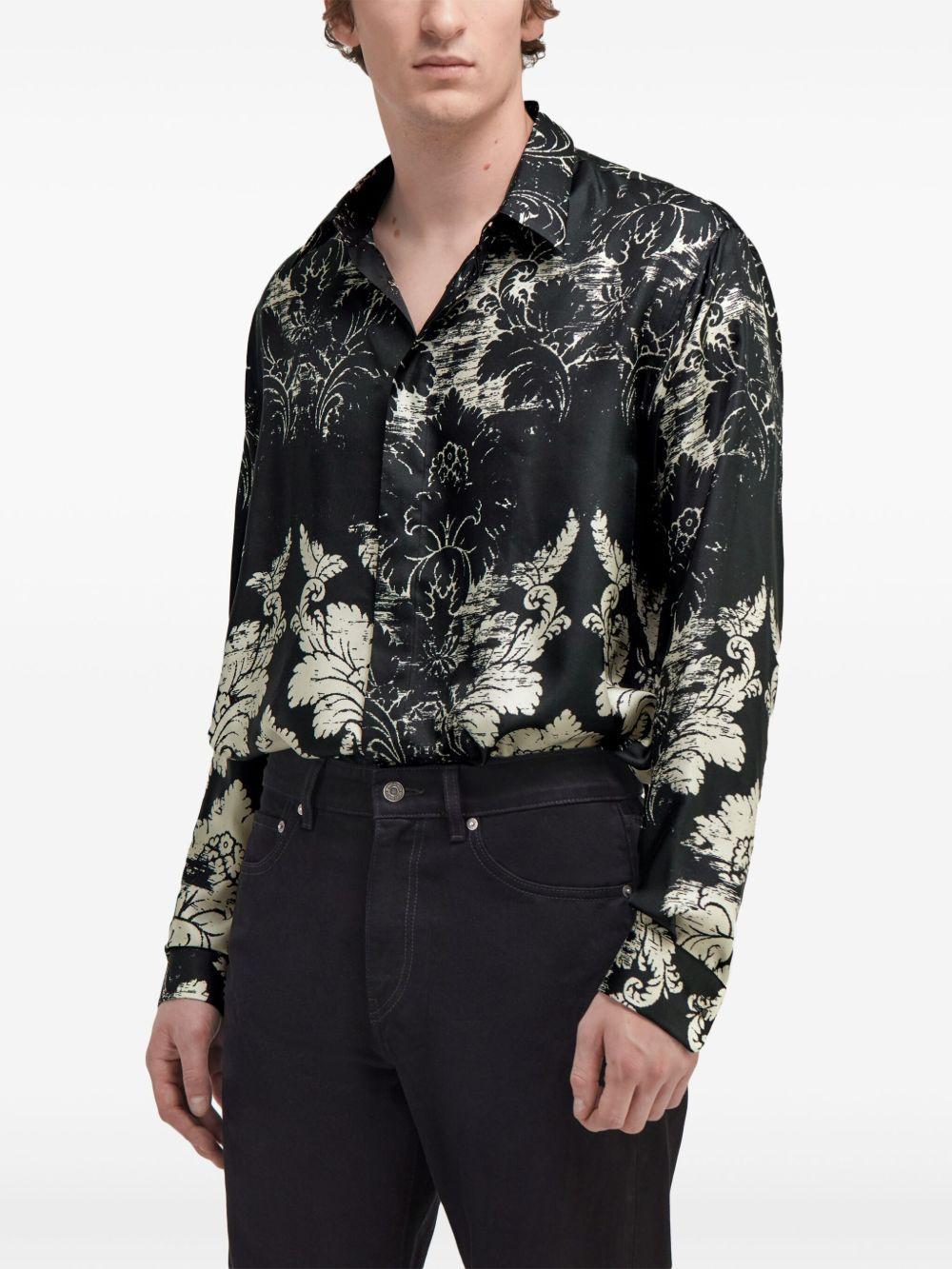 broccato-print shirt Product Image