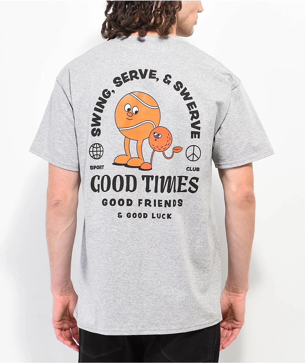 A.LAB Good Times Tennis Grey T-Shirt Product Image