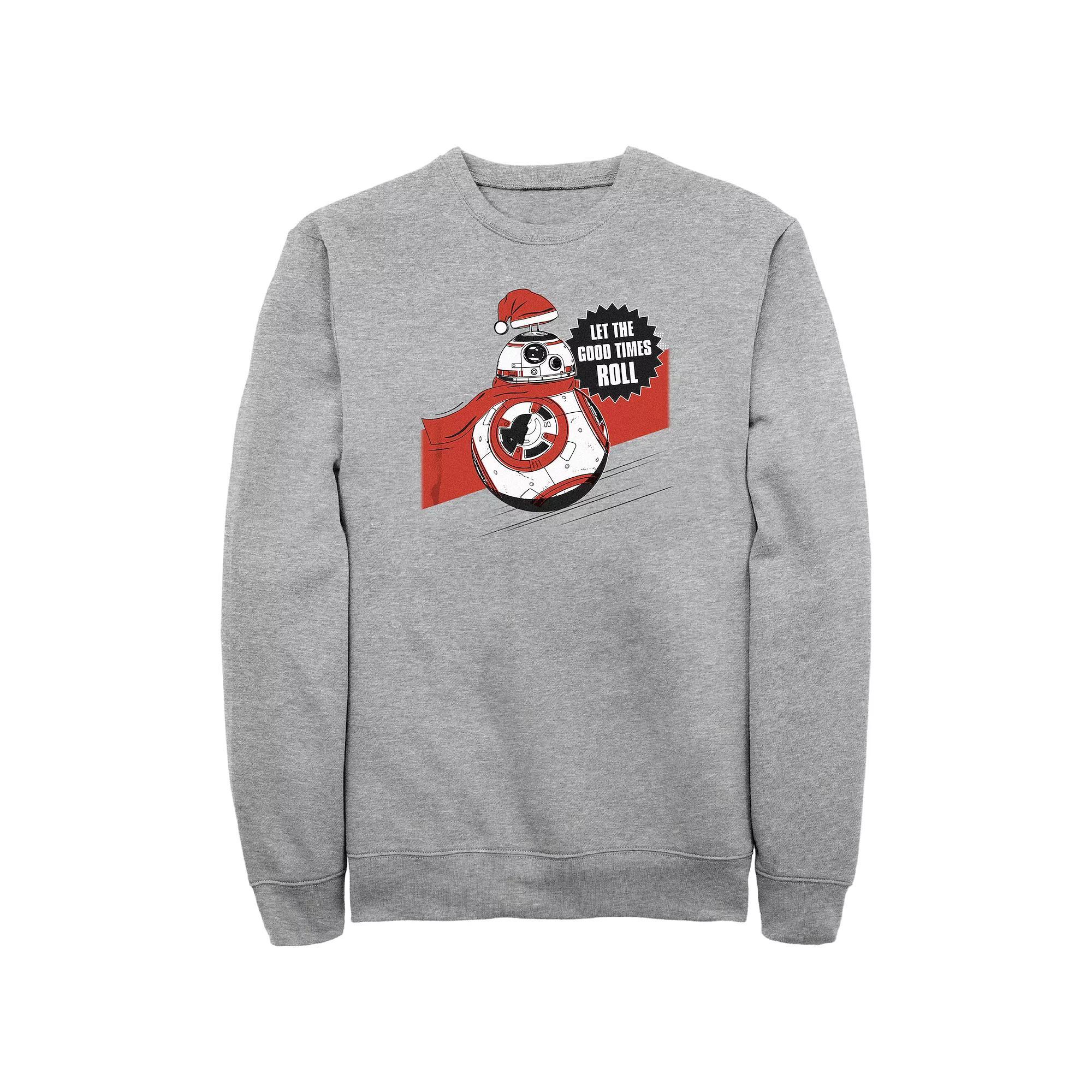 Big & Tall Star Wars BB-8 Let The Good Times Roll Graphic Tee, Men's, Size: 5XL, Athletic Grey Product Image