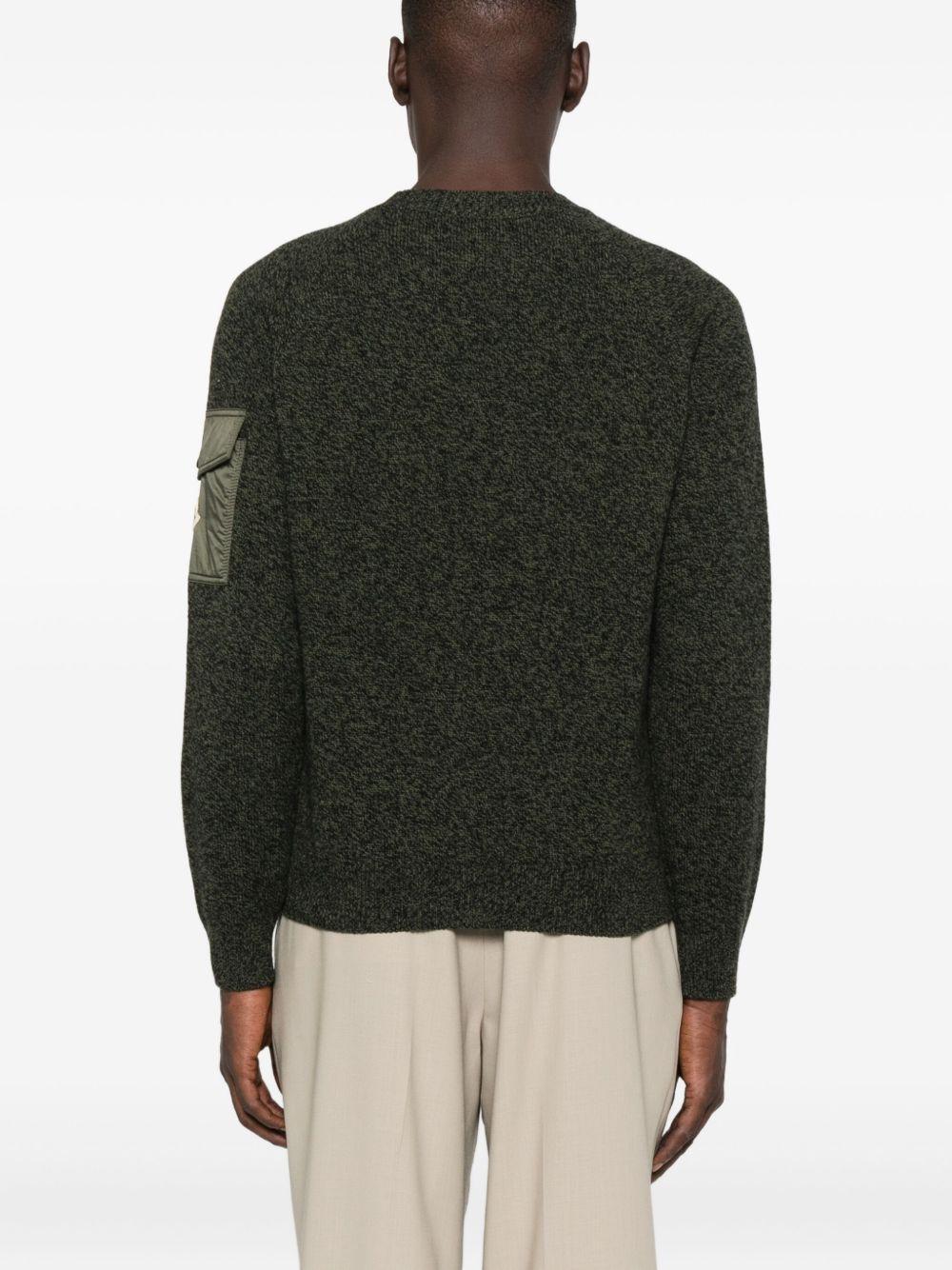 crew neck patch pocket sweater Product Image
