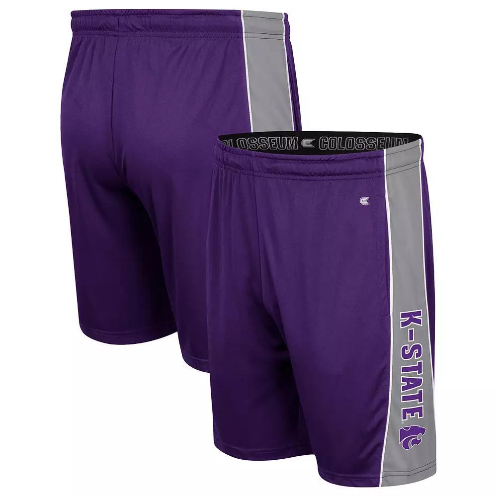 Men's Colosseum Purple Kansas State Wildcats Panel Shorts, Size: XL Product Image