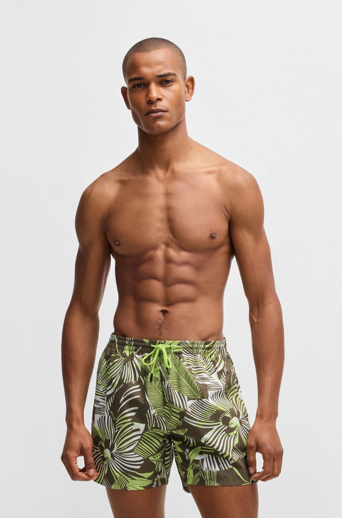 Fully lined swim shorts with seasonal print Product Image