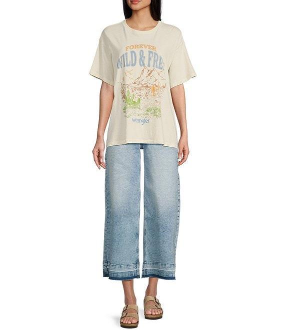 Wrangler® High Rise Wide Leg Jeans Product Image