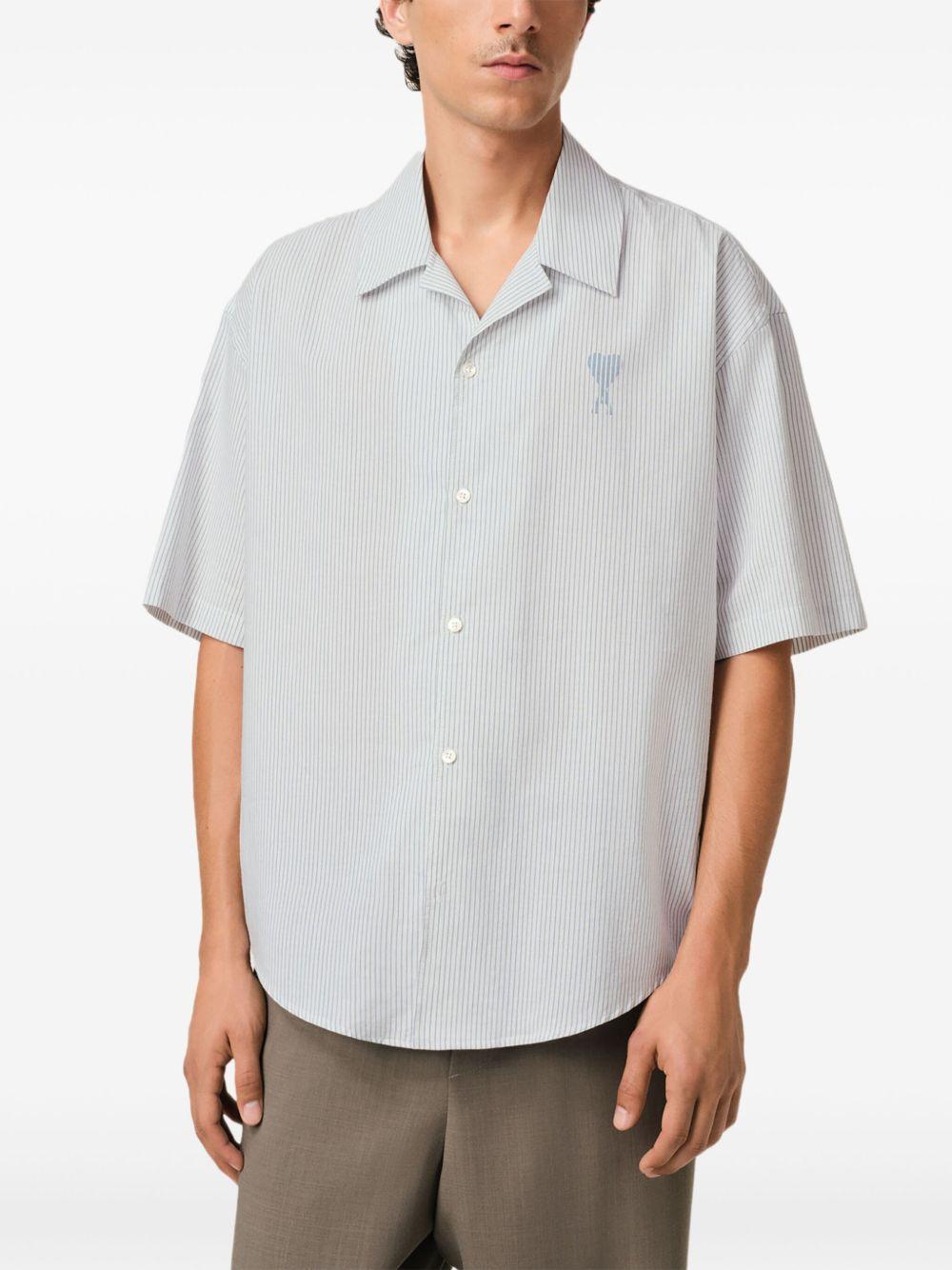 camp-collar short-sleeve shirt Product Image