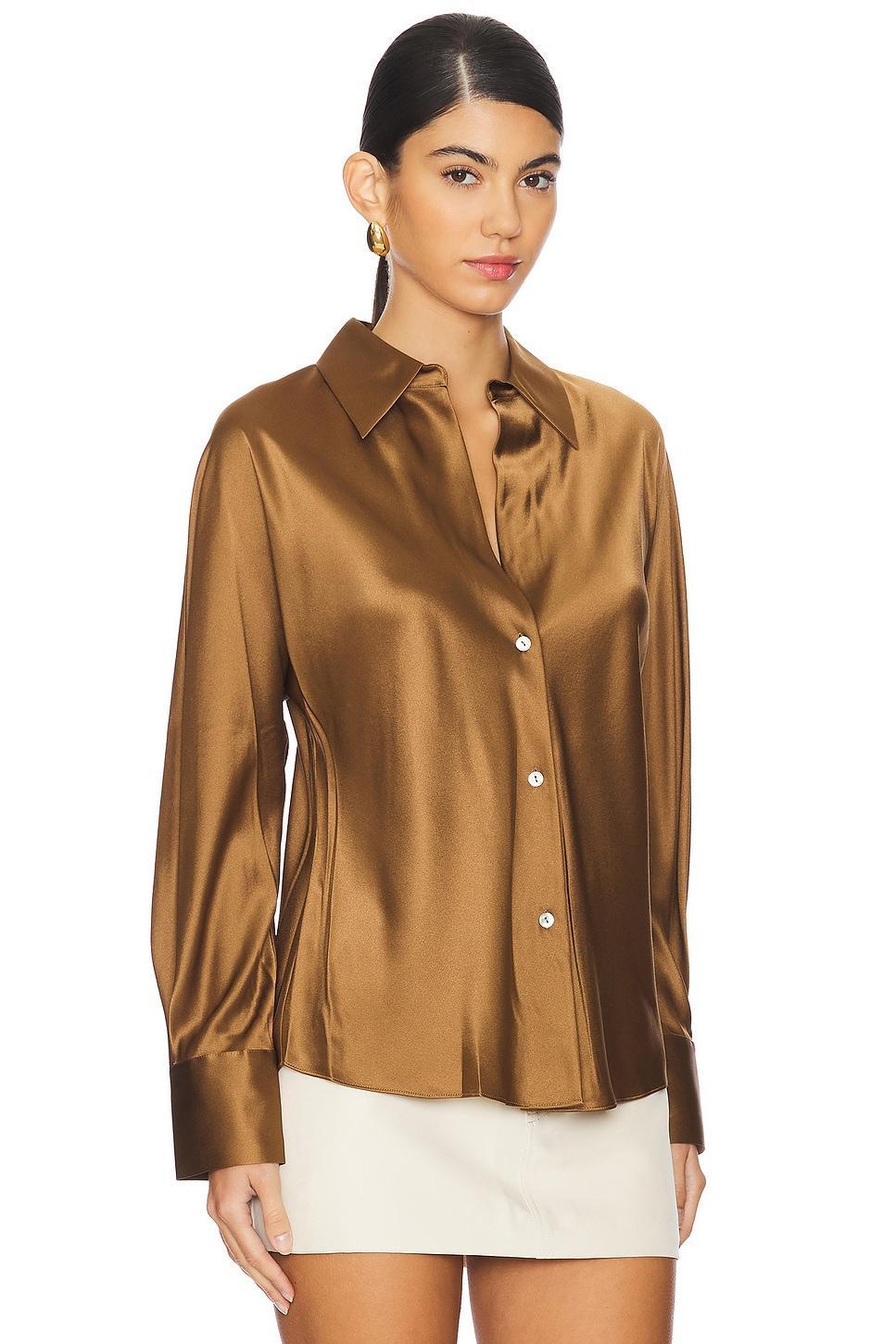 Bias Long Sleeve Blouse Vince Product Image