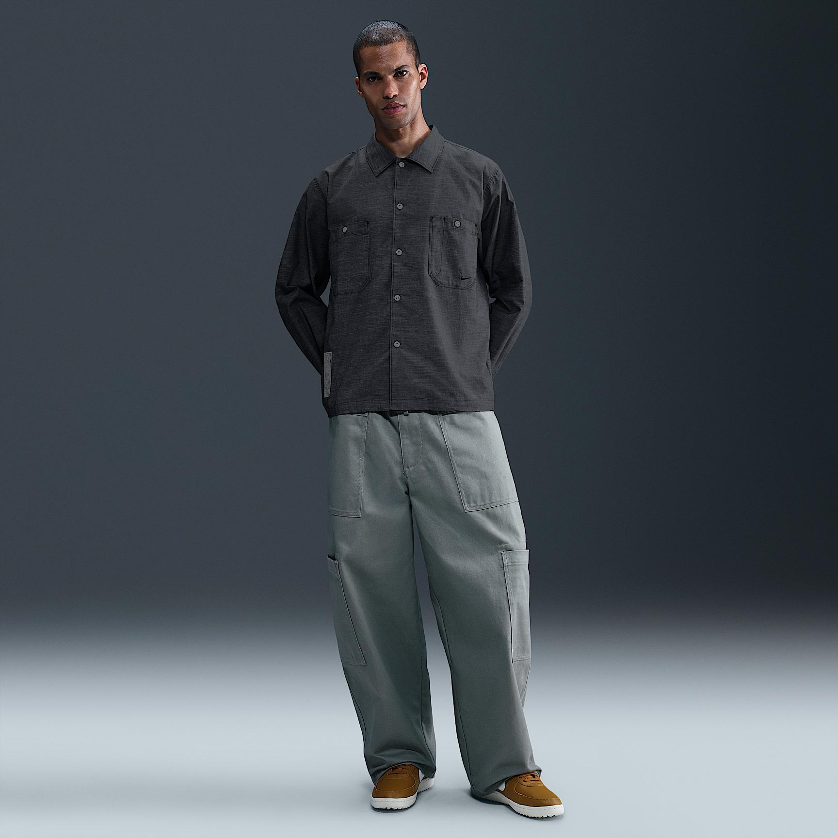 Nike Life Men's Chambray Long-Sleeve Painter's Shirt Product Image