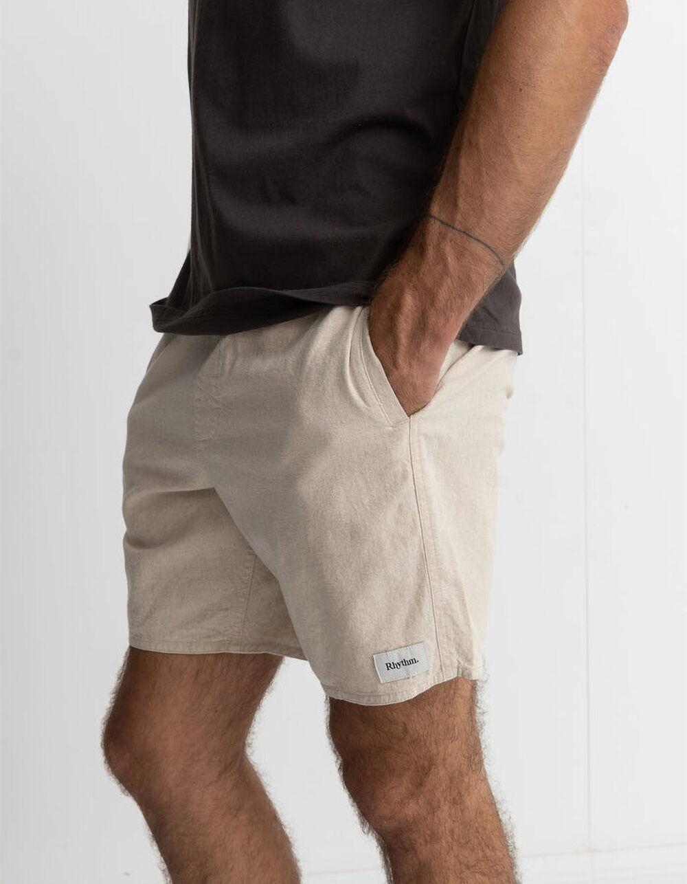 RHYTHM Classic Linen Jam Mens Shorts  Product Image