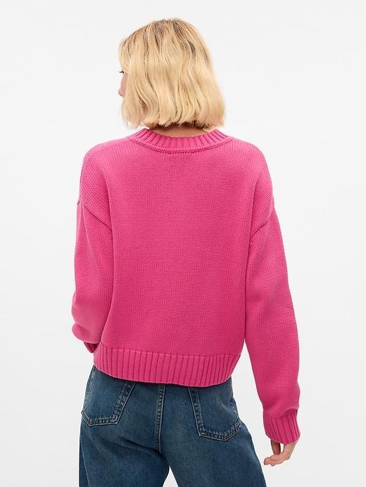 Oversized V-Neck Sweater Product Image