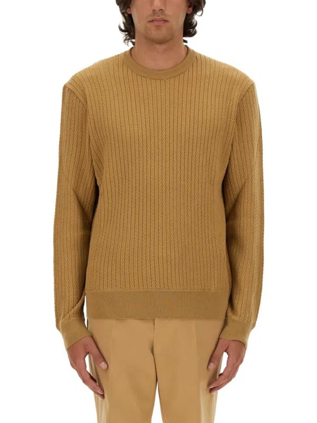HUGO BOSS Boss Eldo Shirt In Beige Product Image