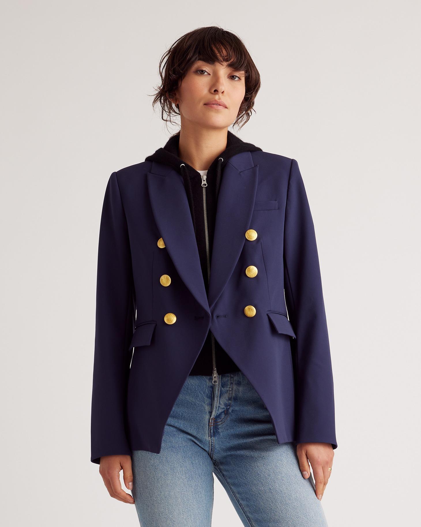 Quince | Women's 100% Mongolian Cashmere Hoodie Blazer Insert Size XS/Small/M Product Image