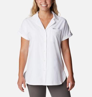 Columbia Sun Drifter Woven Short Sleeve Women's Clothing Product Image