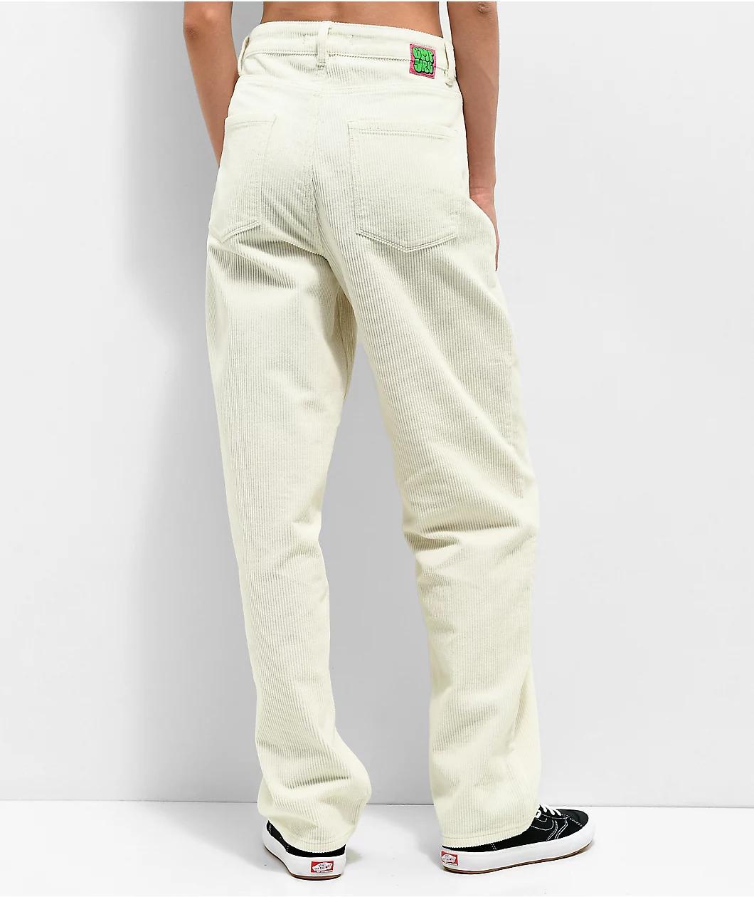 Empyre Tori Off-White Corduroy Skate Pants Product Image