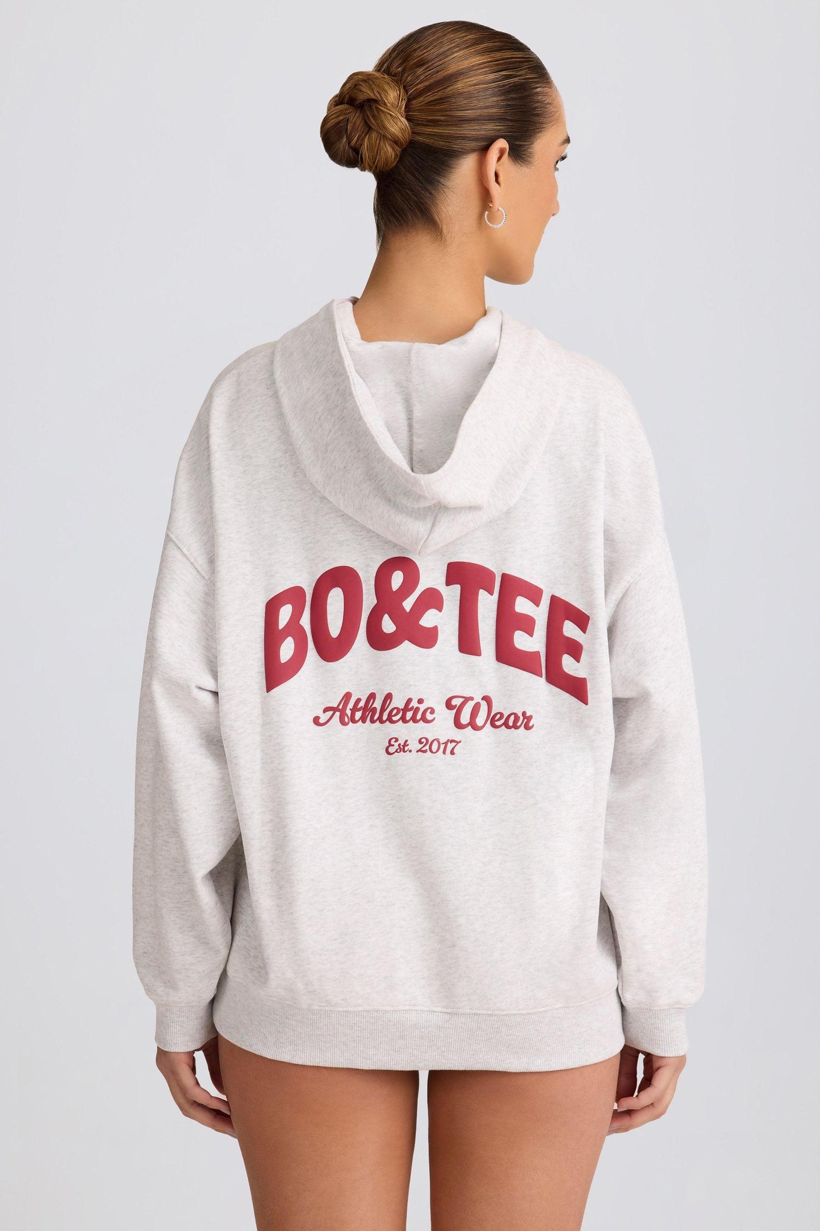 Oversized Hoodie in Grey Marl Product Image