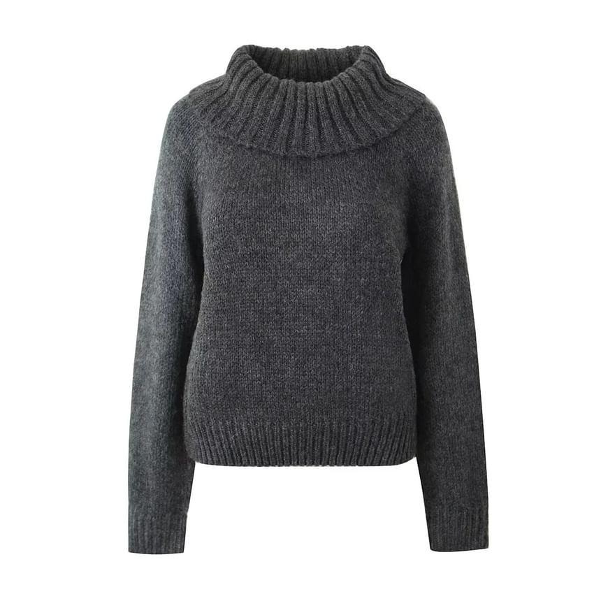 Off Shoulder Plain Sweater Product Image