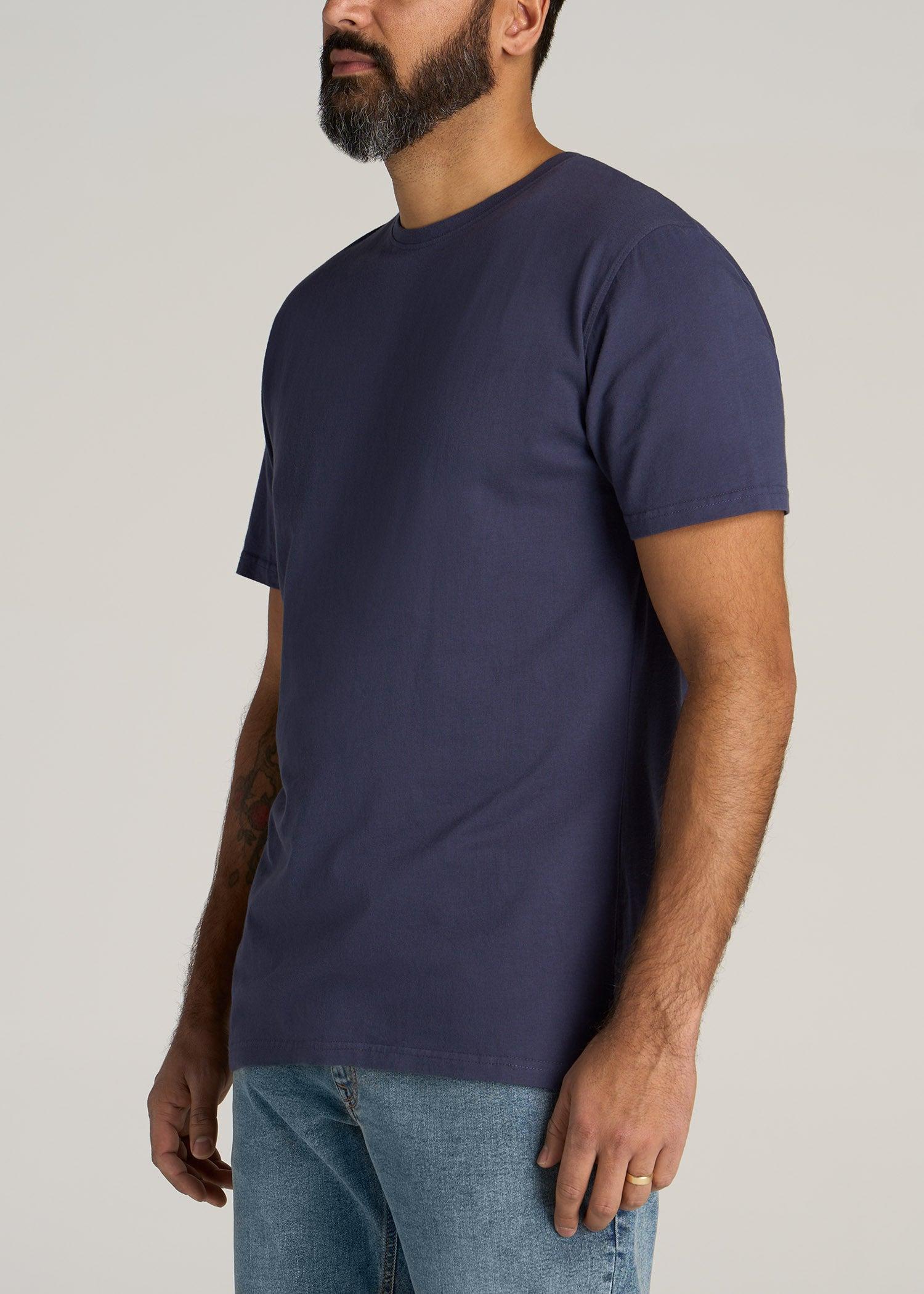 LJ&S Men's Tall REGULAR-FIT Crew Neck Tee in Weathered Navy Product Image