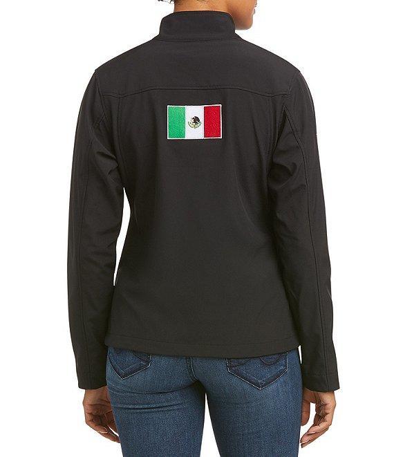 Ariat Classic Team Softshell Mexico Stand Collar Long Sleeve Zip Front Jacket Product Image