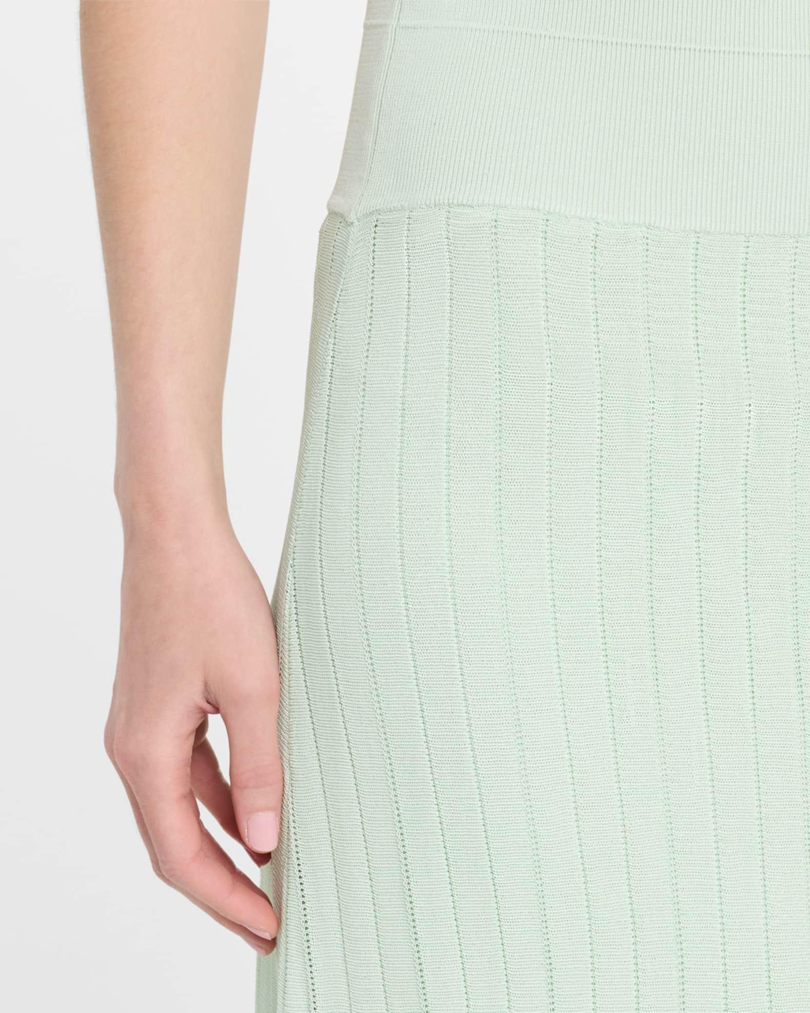 Variegated Pleated Midi Skirt Product Image