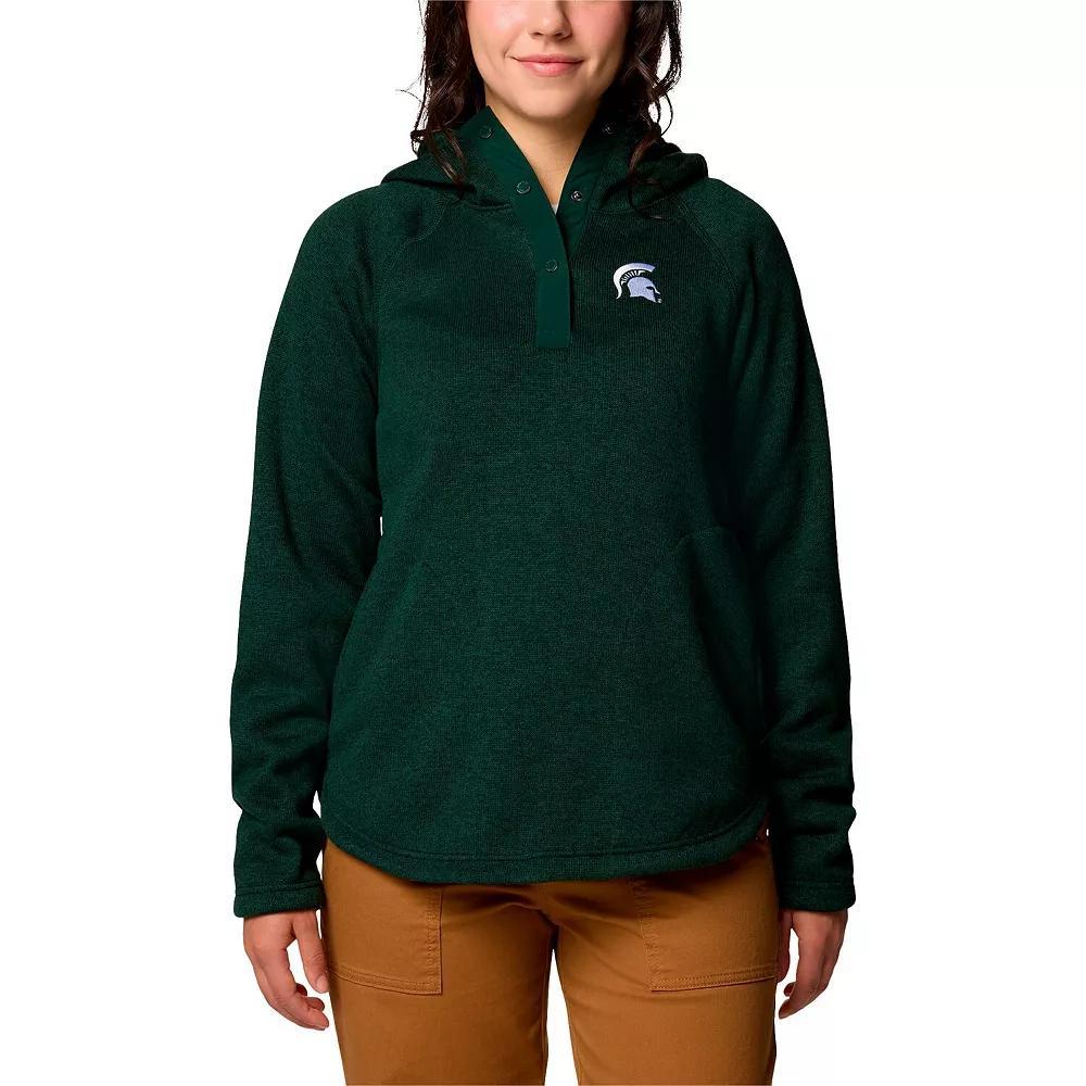 Women's Columbia Green Michigan State Spartans Sweater Weather Fleece Lined Pullover Hoodie, Size: XL Product Image