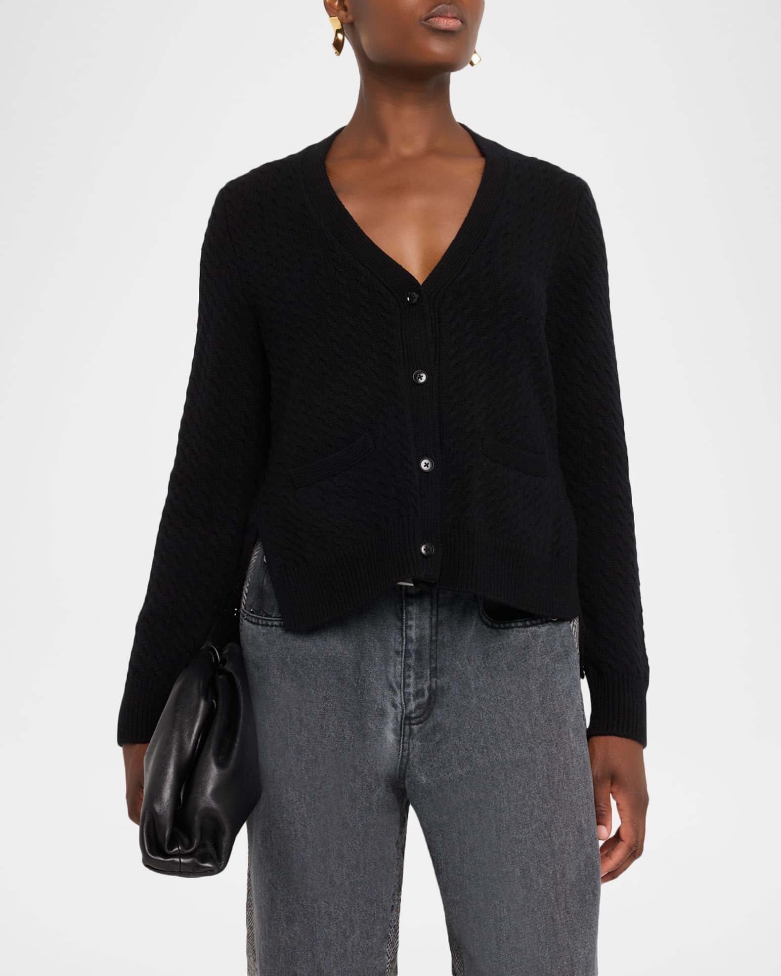 Shanna Lace-Panel Cardigan  Product Image