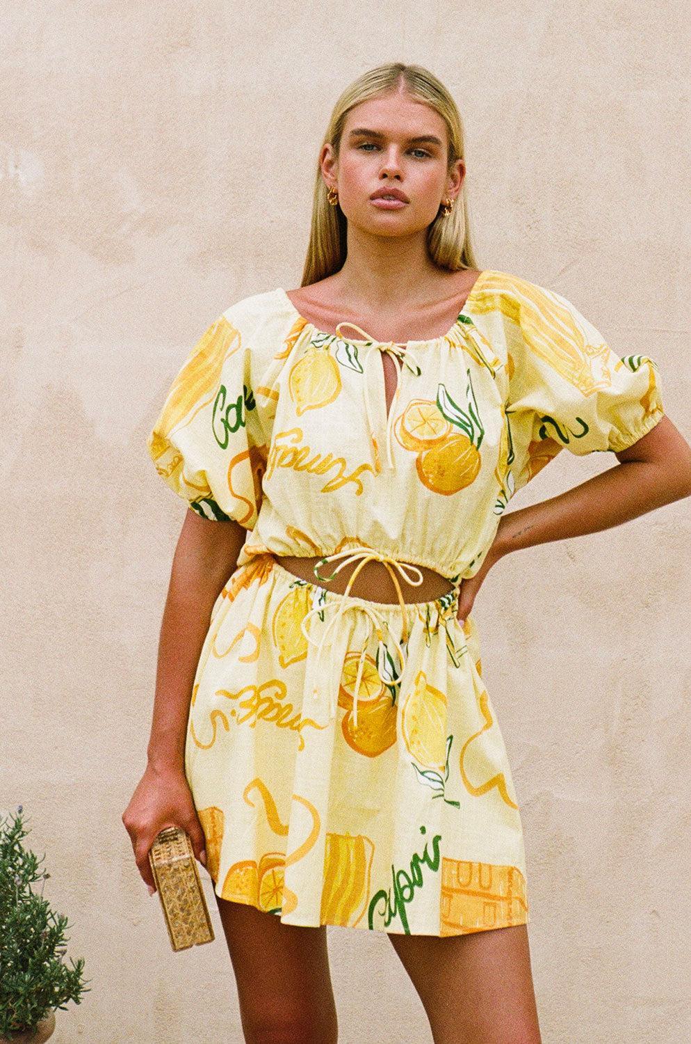 Milo Dress - Amalfi Citrus Product Image