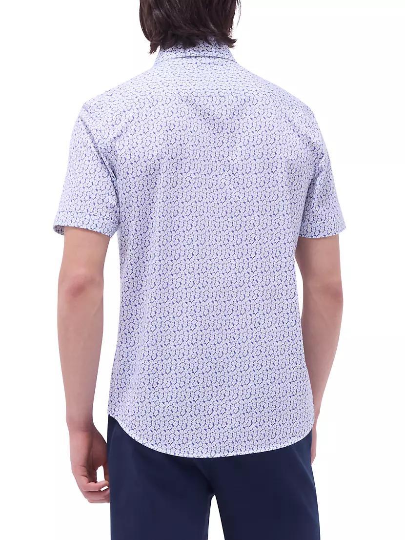 Miles Floral Cotton Short-Sleeve Shirt Product Image