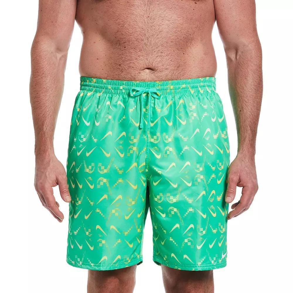 Big & Tall Nike 9-in. Digi Swoosh Ombre Swim Trunks, Men's, Size: XXL Tall, Electric Algae Product Image