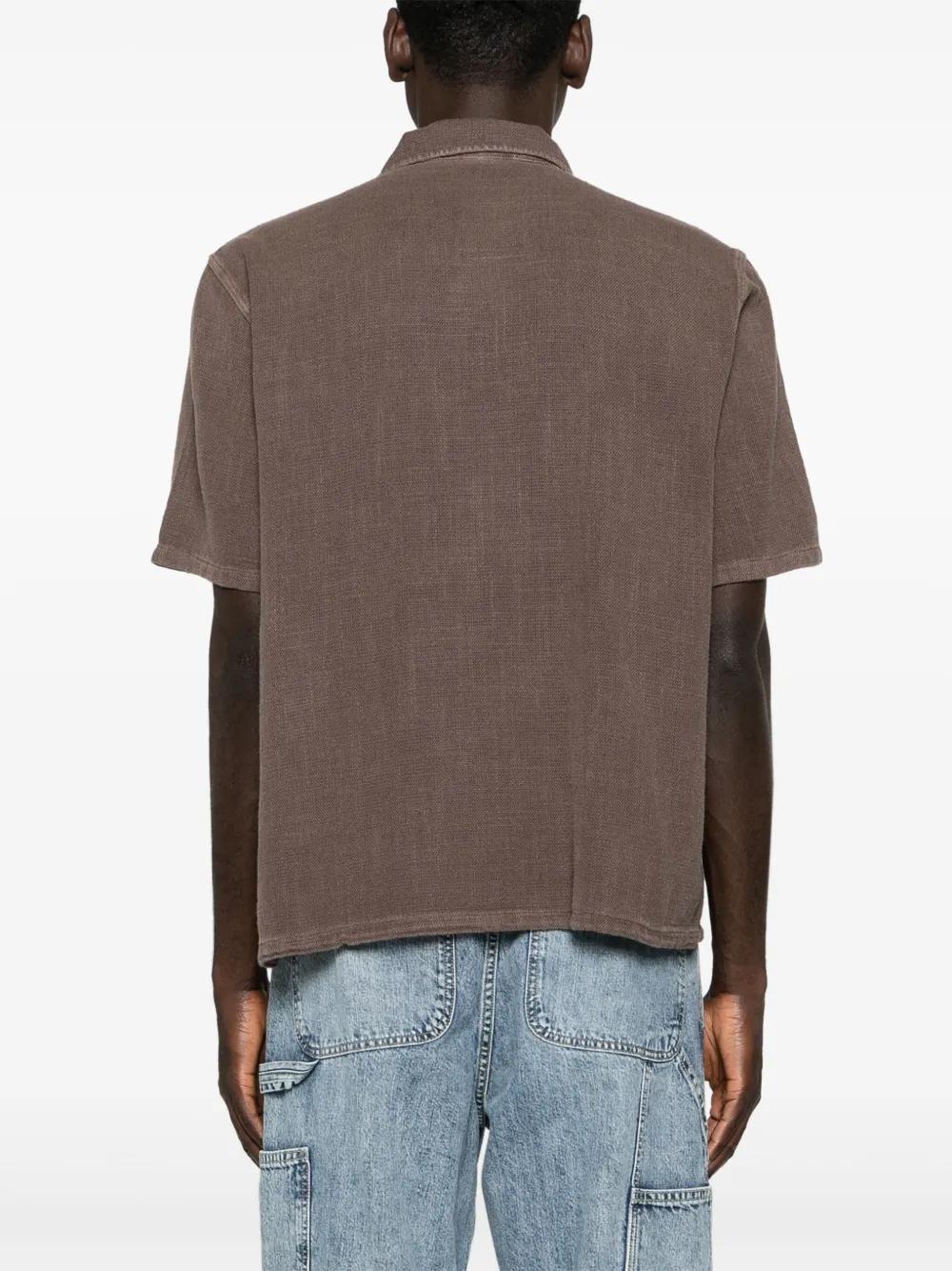 OUR LEGACY Elder Textured Shirt In Brown Product Image