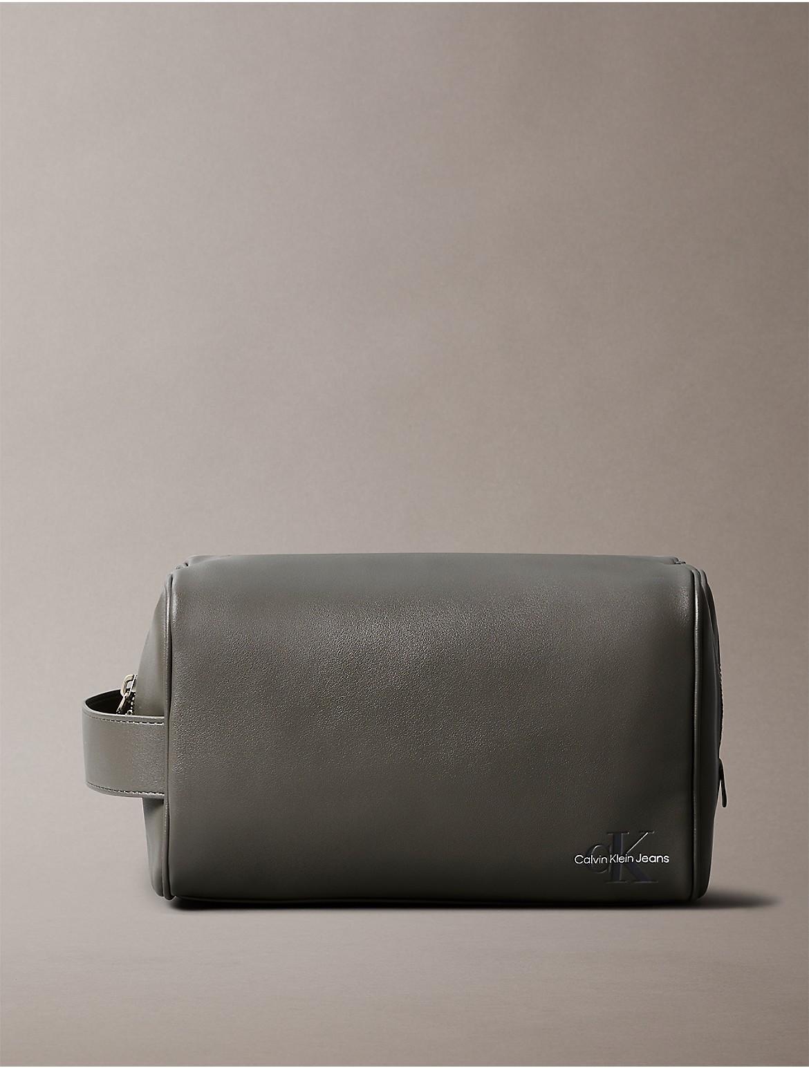 Calvin Klein Mens Monogram Logo Dopp Kit - Black - OS Product Image