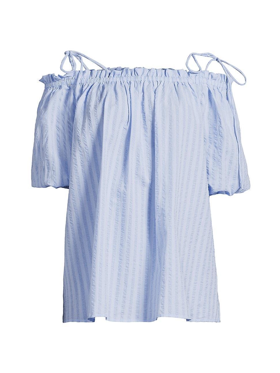 Womens Harmony Cotton Seersucker Top Product Image