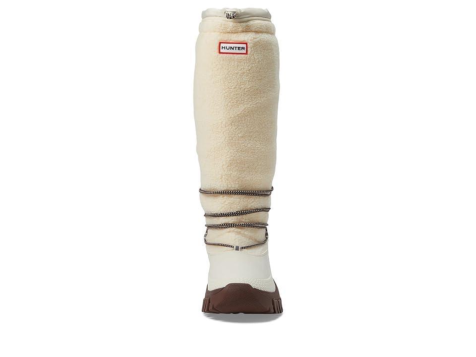 Hunter Wanderer Tall Sherpa Snow Boot Willow/Brown Bolt) Women's Boots Product Image