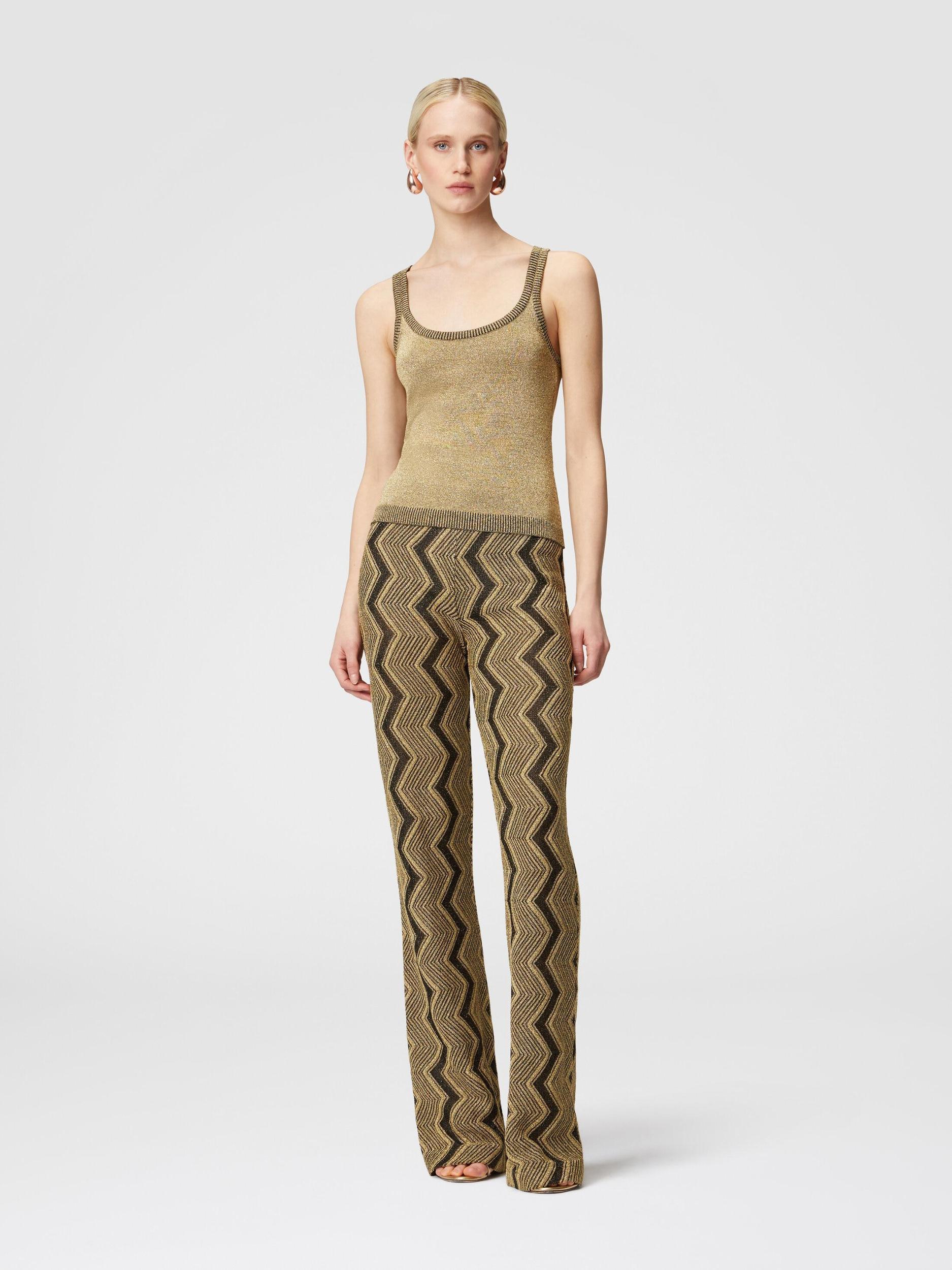 Glitter-effect viscose tank top Product Image