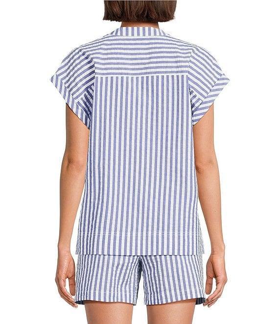 Tommy Bahama Frond Harbor Seersucker Short Sleeve Coordinating Top Product Image