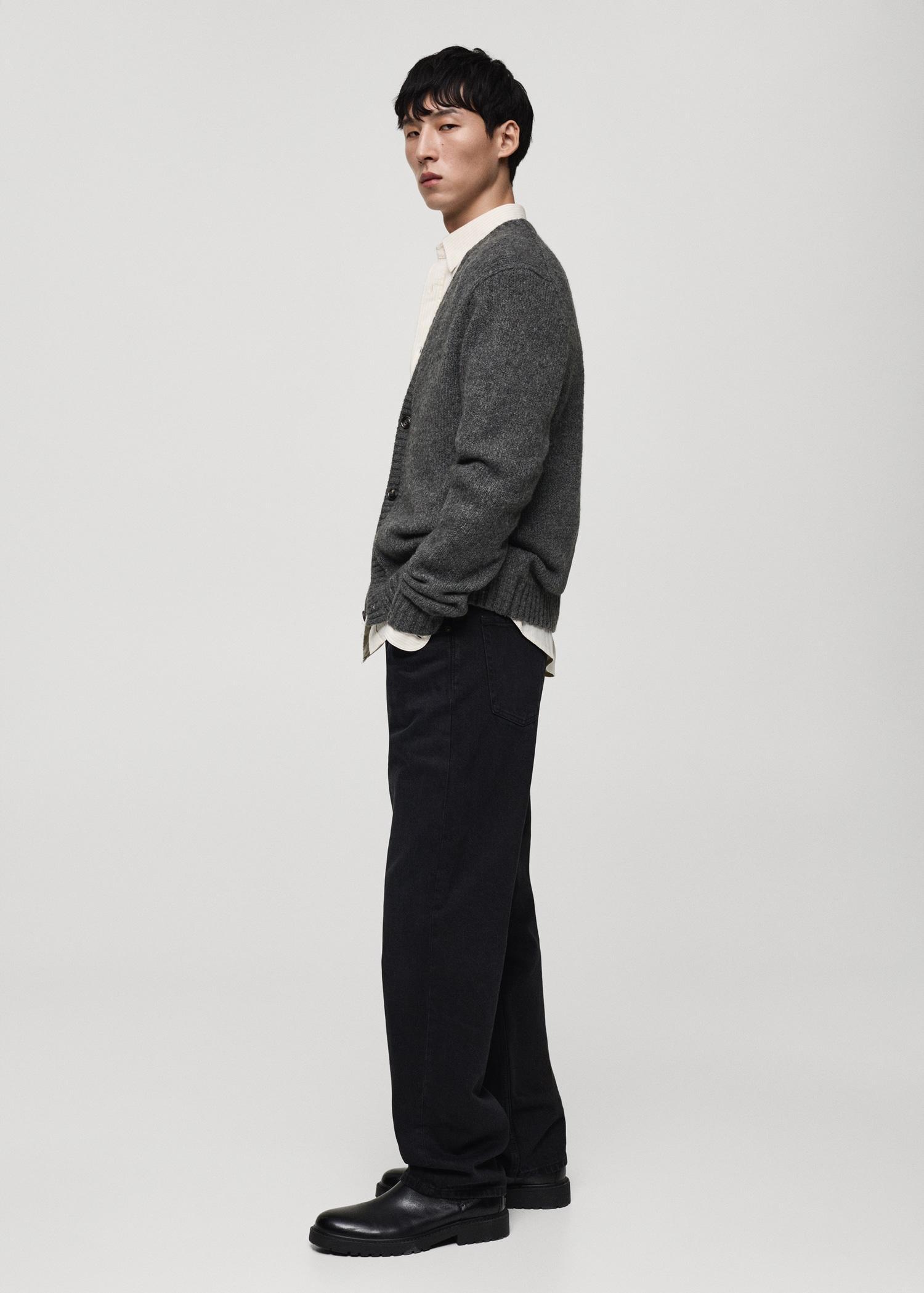 Mens Wool Polo Sweater Product Image