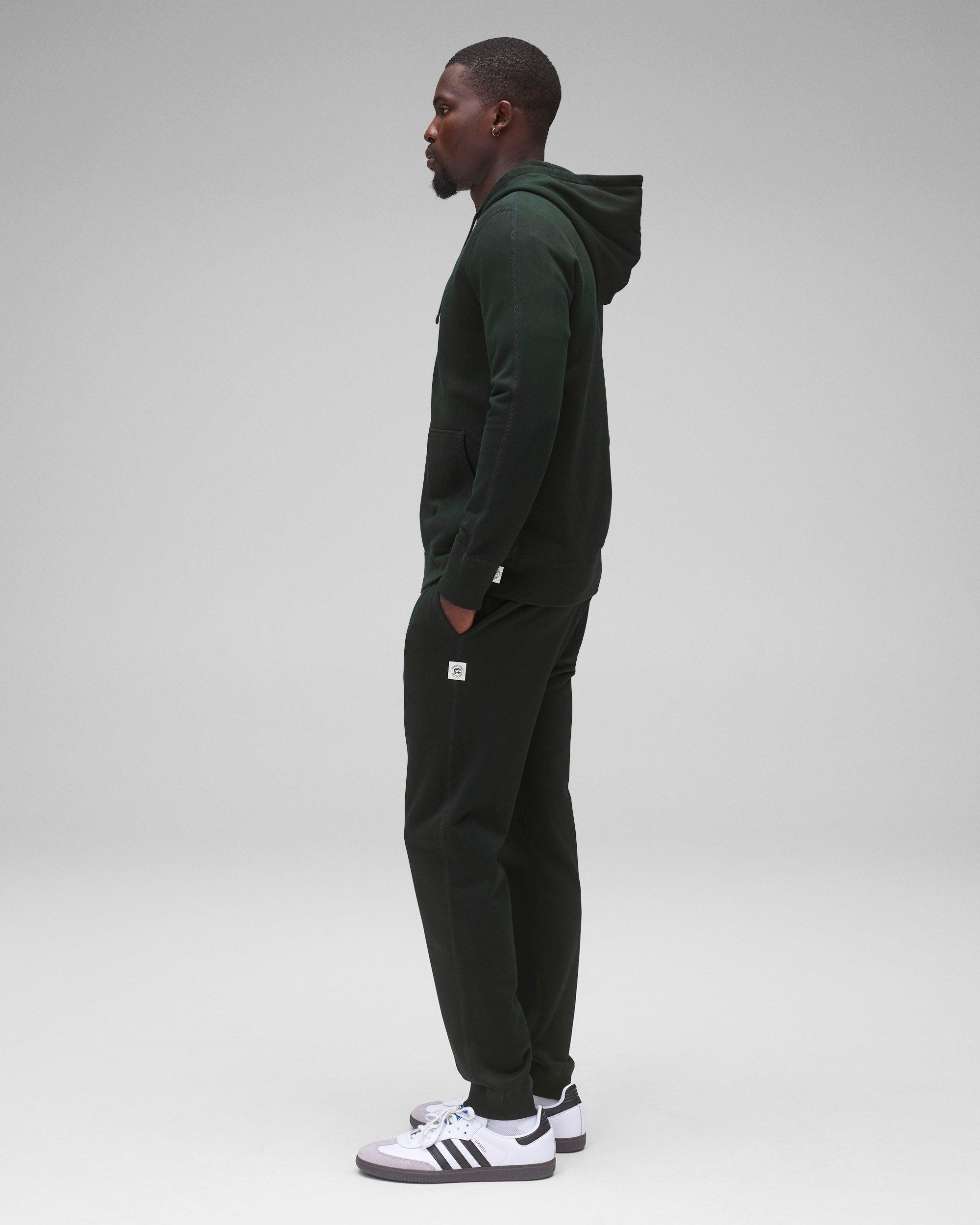 Midweight Terry Slim Zip Hoodie Male Product Image