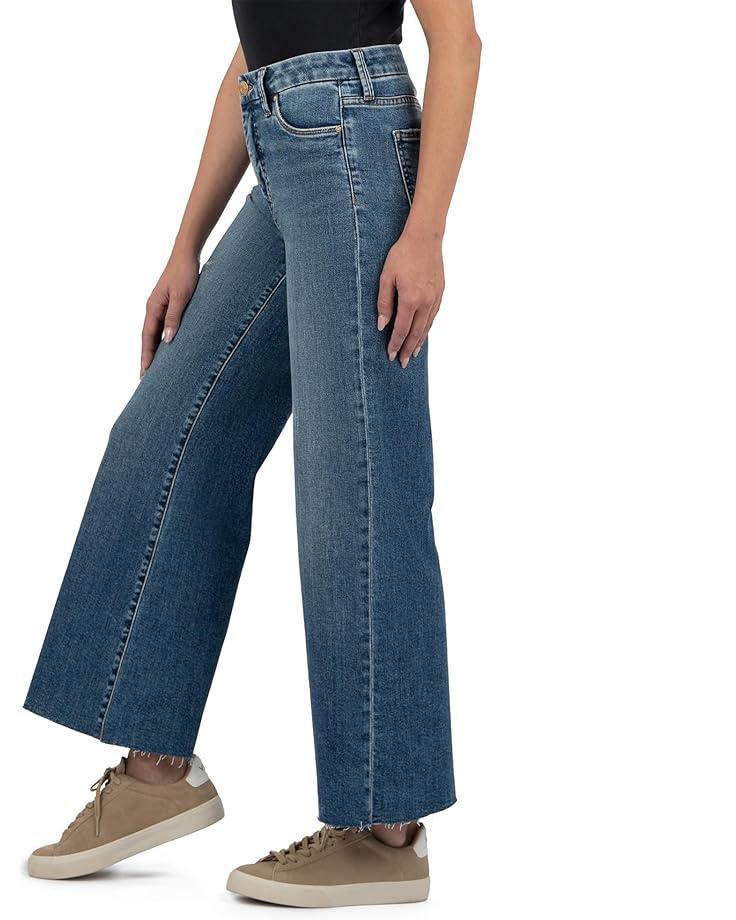 Meg High-Rise Fab Ab Wide Leg Raw Hem In Demure Product Image