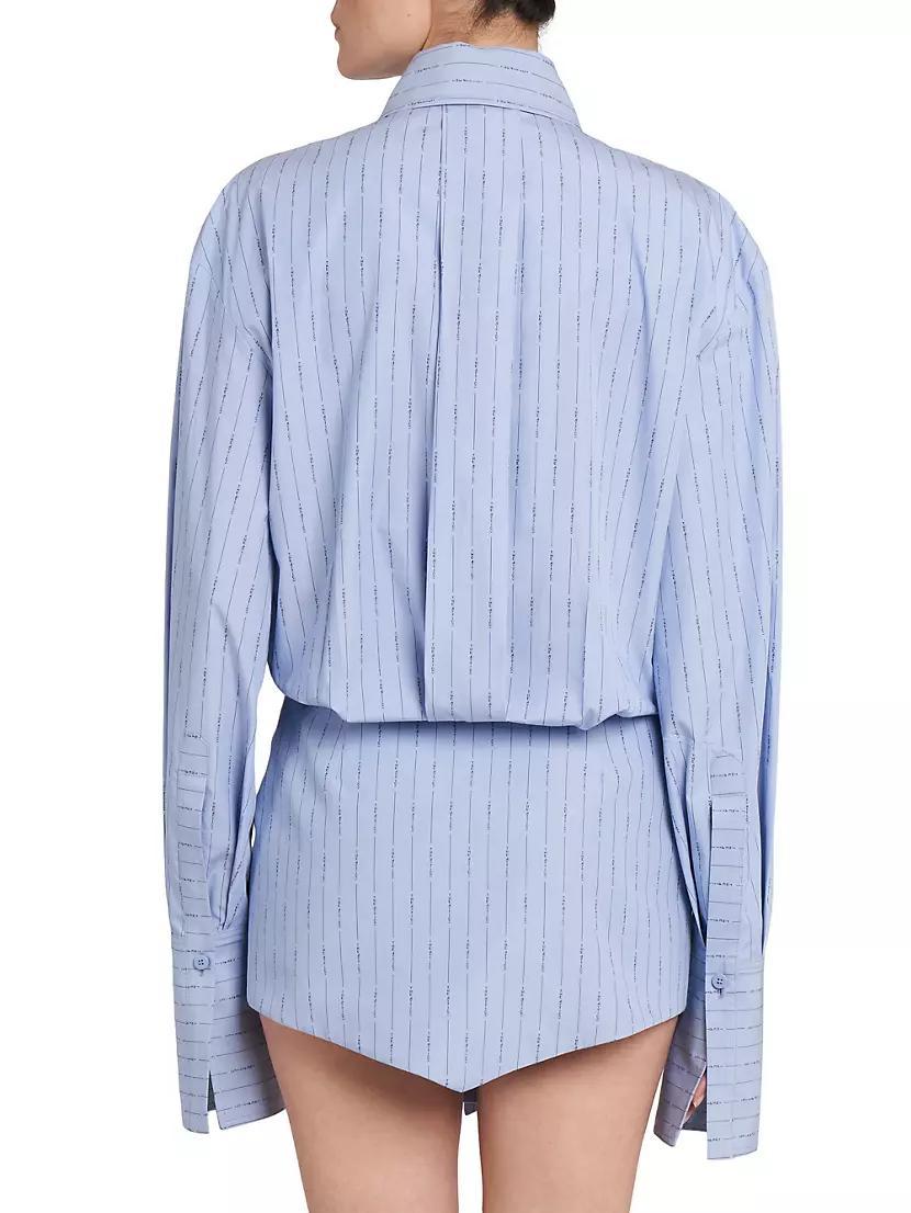 Layered Cotton Mini Shirtdress Product Image