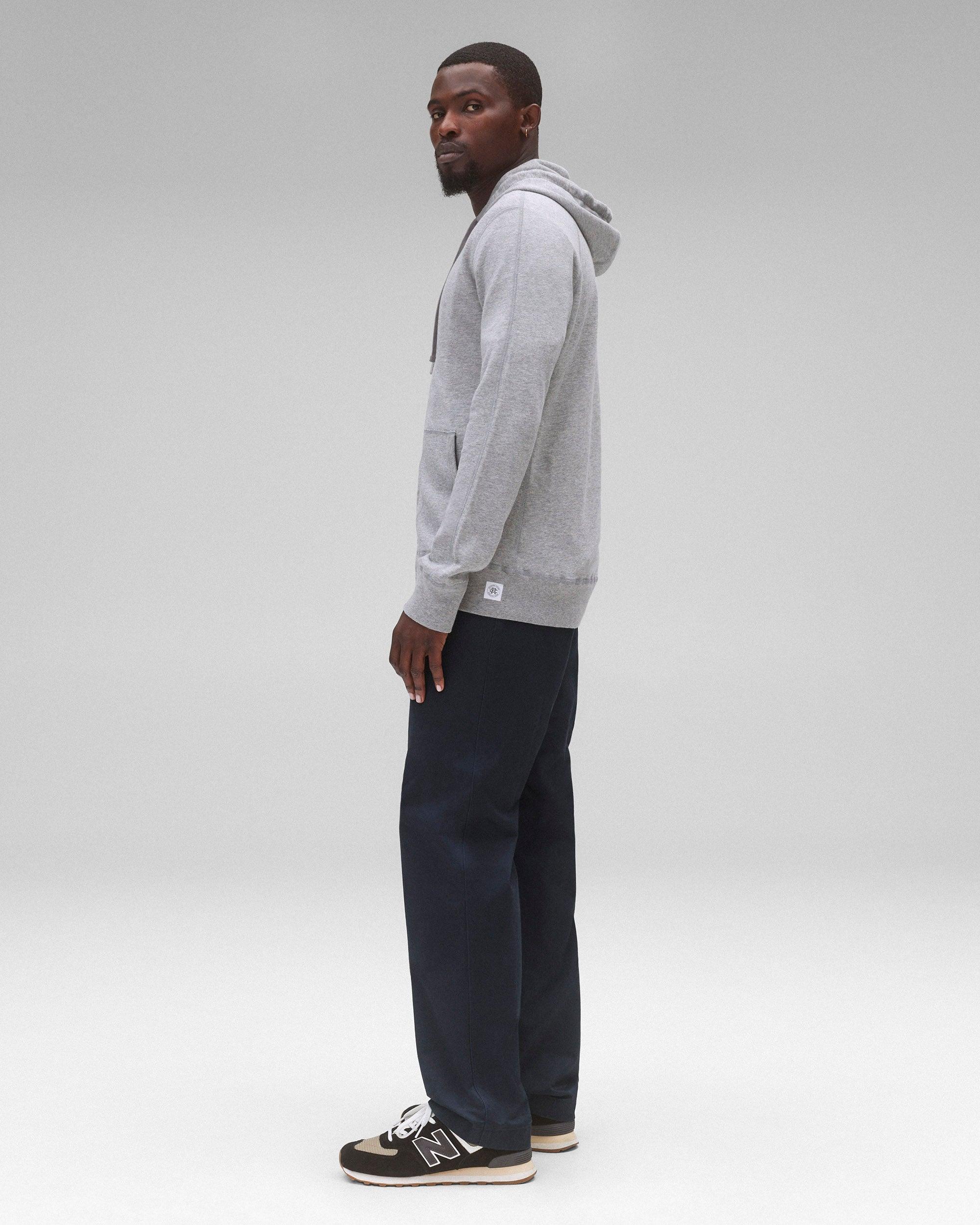 Lightweight Terry Slim Zip Hoodie Male Product Image