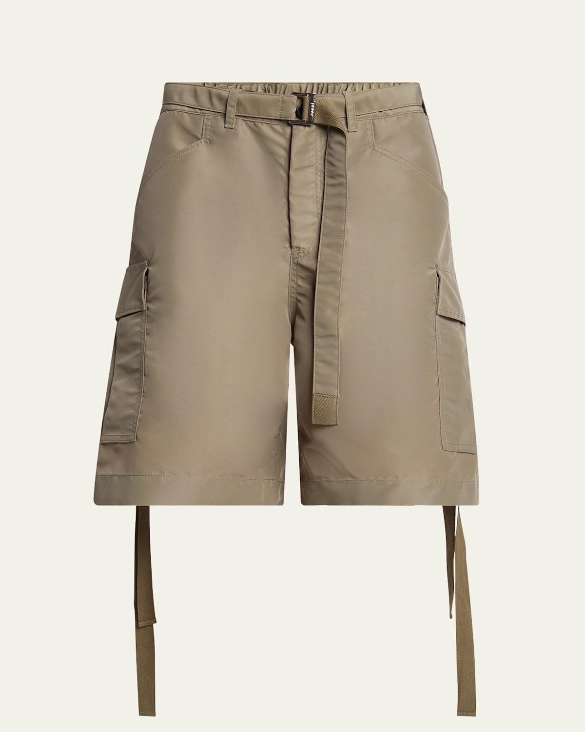 Mens Twill Cargo Strap Shorts Product Image