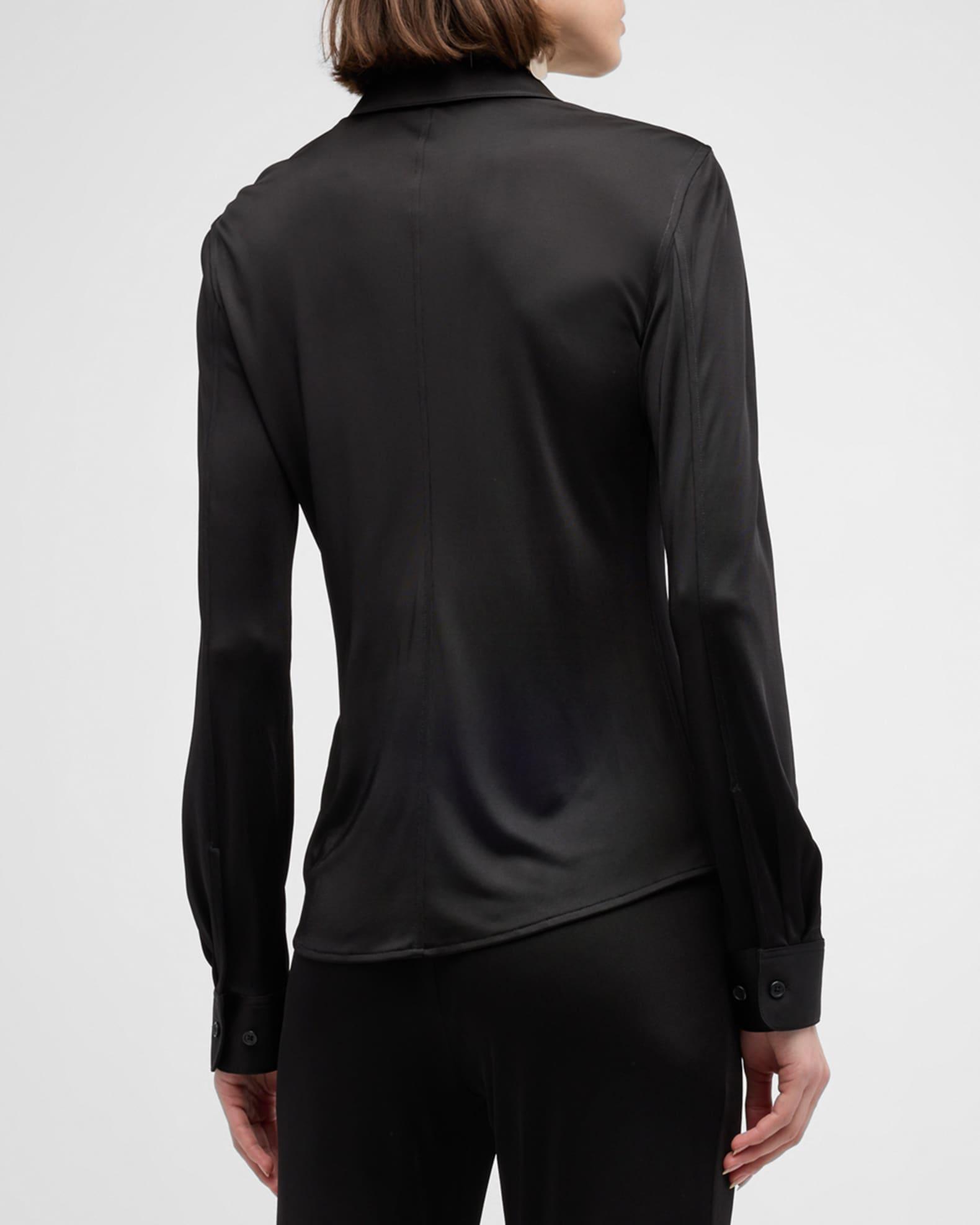 Fluid Button-Front Shirt Product Image