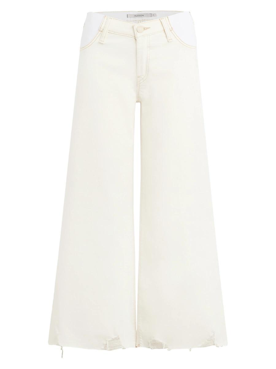 Womens James Maternity Wide-Leg Jeans Product Image