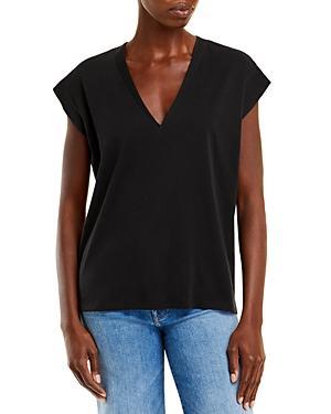 Frame Le Mid Rise V-Neck Tee Product Image