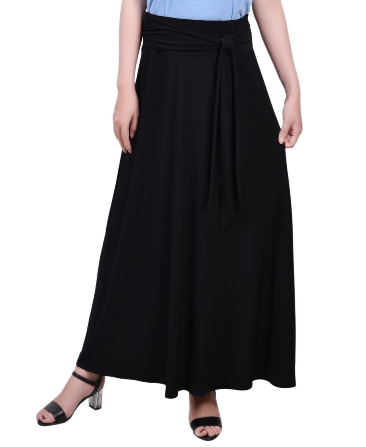 Womens Missy Maxi Skirt with Sash Waist Tie Product Image