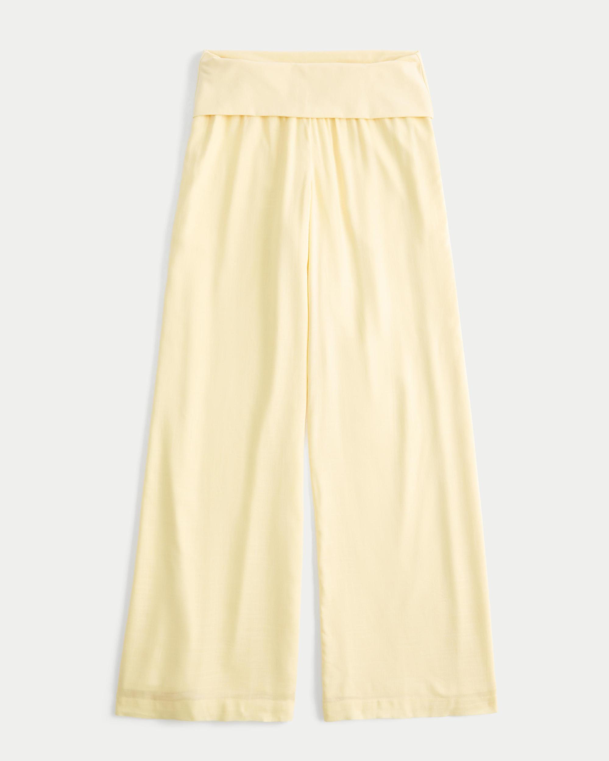 Foldover Waist Super Baggy Pants Product Image